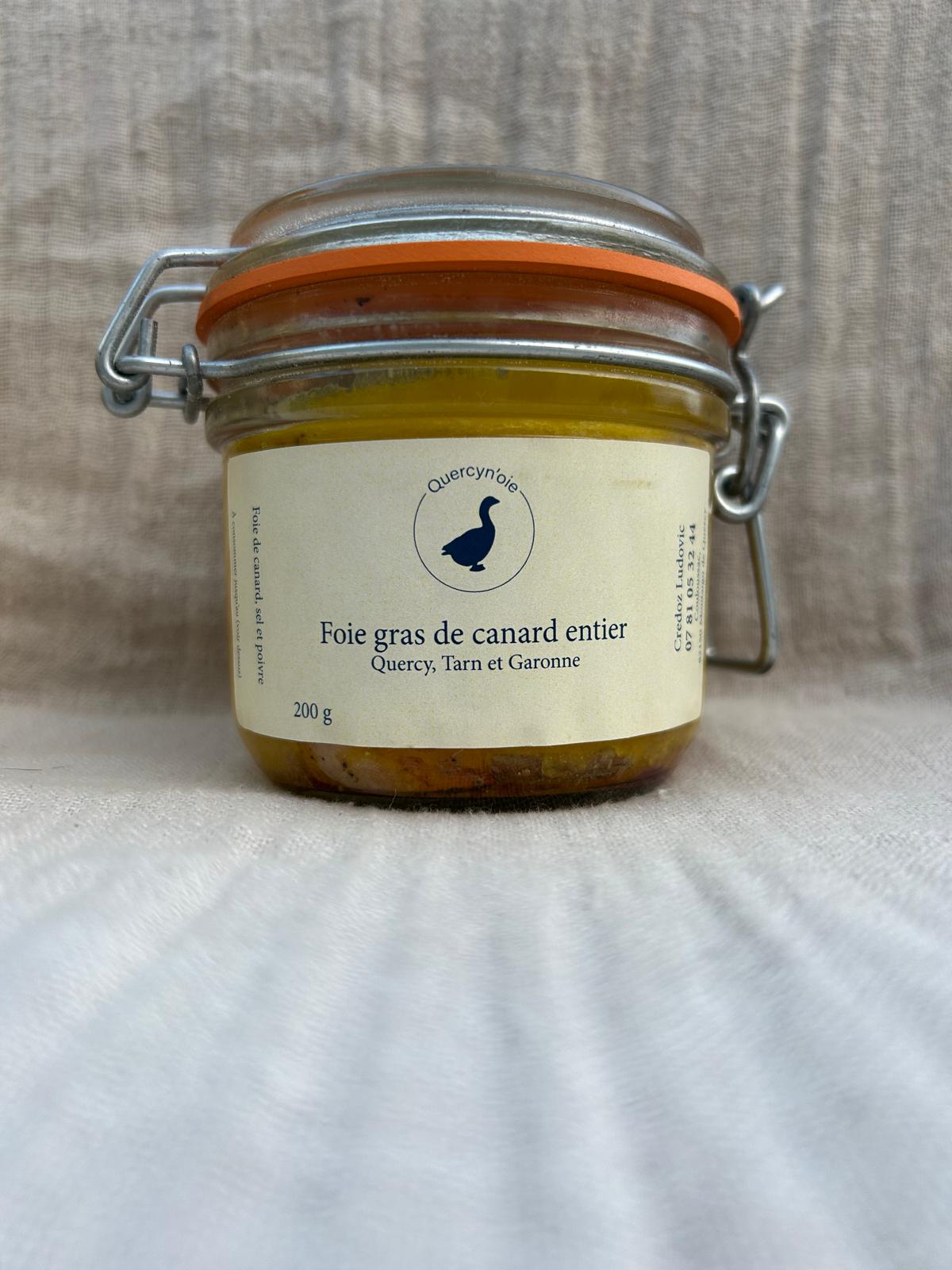 foie gras de canard 200 grammes